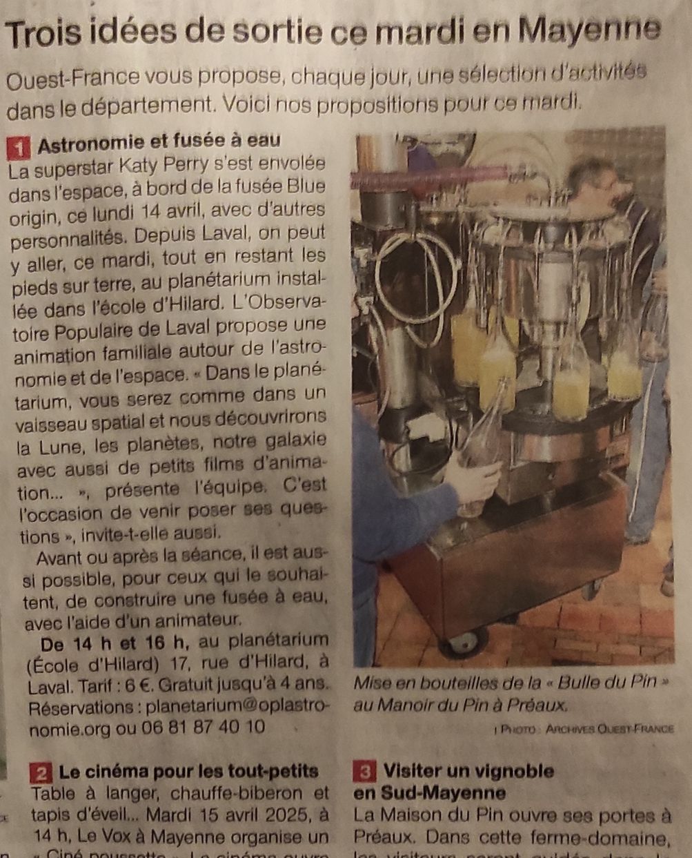 ouest france 15 avril 2025