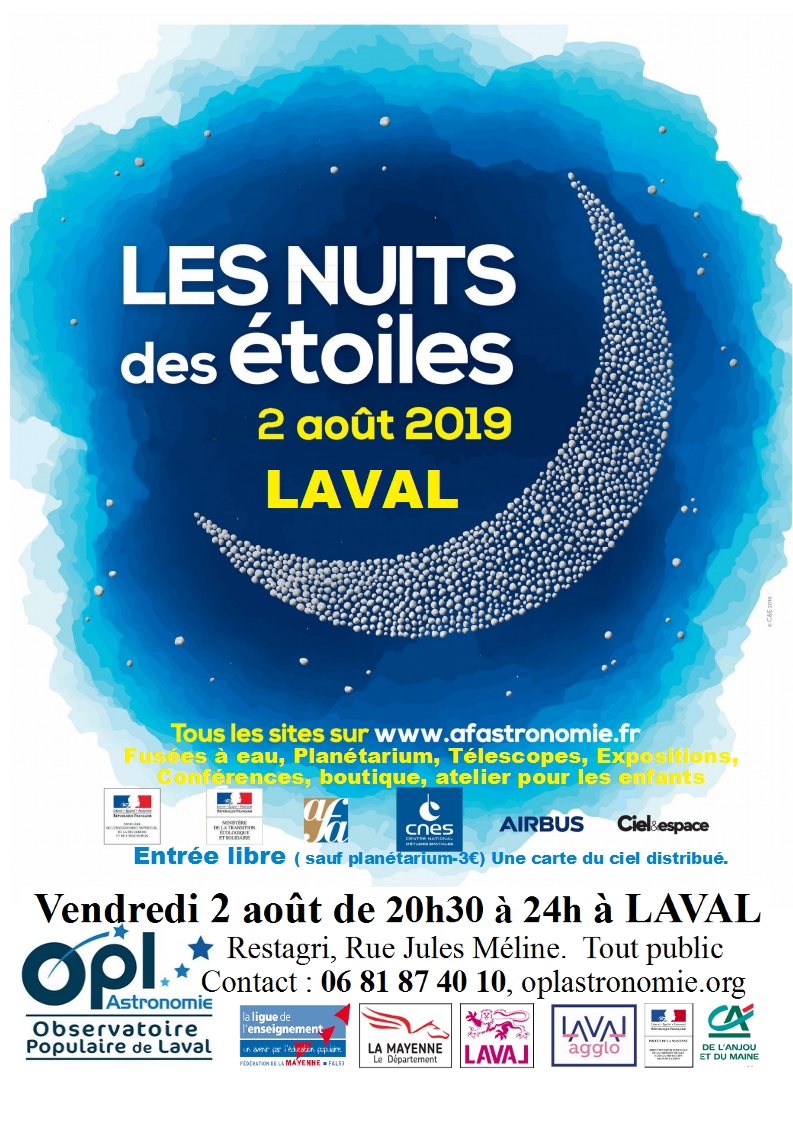 Affiche Nuits des etoiles 2019